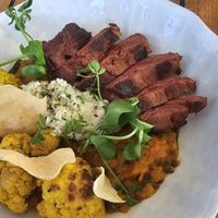 Linsendahl mit Planted Steak at Pier69 Hafenrestaurant in Bregenz