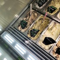 Options at Lodziarnia Rinella Gelato in Krakow