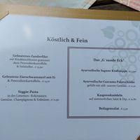 Some of the vegetarian and vegan choices at Gasthof zur Traube in Grein