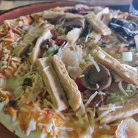 Vegan pizza at Tango in Calpe