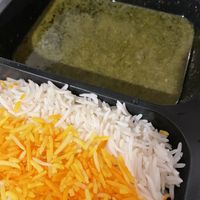 Ghormeh Sabzi (Black beans with herb sauce) - Persia Restaurant, Bremerhaven  at Persia Restaurant in Bremerhaven