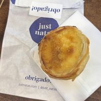 Vegan pastel de nata  at Just Natas - Food Stand in Manchester