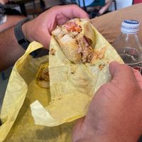 awesome tuna melt  at Ben & Esther's Vegan Jewish Deli in Oceanside