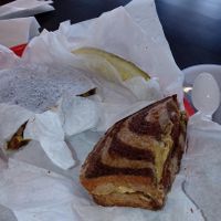 New Yorker at Ben & Esther's Vegan Jewish Deli in Oceanside