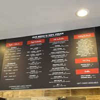 Menu  at Ben & Esther's Vegan Jewish Deli in Oceanside