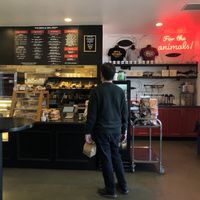 For the animals!   at Ben & Esther's Vegan Jewish Deli in Oceanside