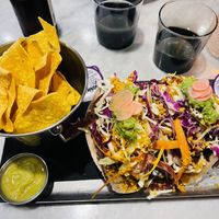 Tofu chorizo tacos  at Blackie's in Smithfield