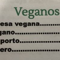 Opciones veganas de la carta at Musgosu in Cangas De Onis