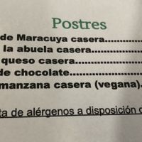 Postres, hay una opción vegana at Musgosu in Cangas De Onis