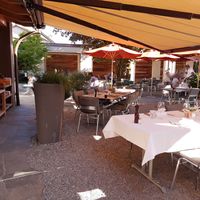 Outdoor seating at Frohsinn in Opfikon