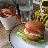 no-fish burger at Bareburger in Hoboken