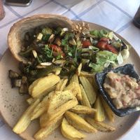 Vegan giro  at Mama Sofia in Rhodes