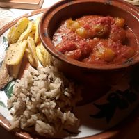 Traditional Greek dish recommendation at Mama Sofia in Rhodes
