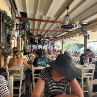 Very friendly staff, happy to walk through vegan options - relaxed atmosphere   at Mama Sofia in Rhodes