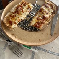 Kid’s pizza - large servings  at Mama Sofia in Rhodes