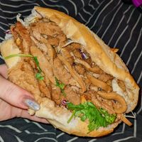 Chicken and satay tofu bahn mi at Fina's in Richmond