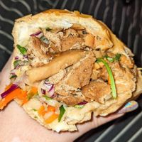 Chicken and satay tofu bahn mi at Fina's in Richmond