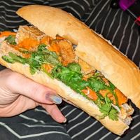 Crispy tofu bahn mi at Fina's in Richmond