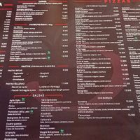 The menu, vegan options marked at La Cibulina in Sant Feliu De Guixols