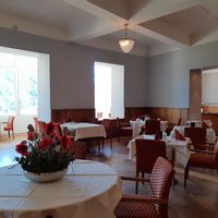 Dining hall at Atrium in Davos Platz