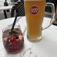 Beer and sangria   at Antù in Lisbon