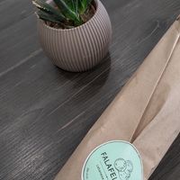 Ready to be eaten by hungry cats at Falafel Box in Tbilisi