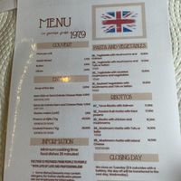 Menu  at Toca do Júlio in Colares