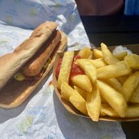 "Not dog"  at The Hungry Veggie in Liscannor