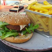 Vegan Burger at Aarebistro in Olten