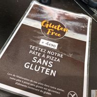 gluten free pizza at Lou in Lille