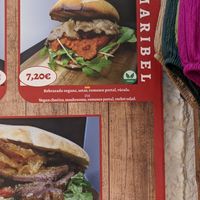 Menu with the Vegan option at Brasas Portal in Tossa De Mar