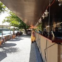 Riverside bar at Solheure Bar Restaurant in Solothurn
