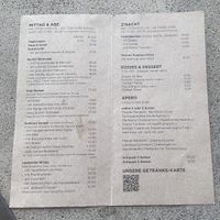 Menu 2/3  at Solheure Bar Restaurant in Solothurn