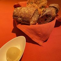 Vegan bread and vegan butter  at Wynn Hotel - Sinatra in Las Vegas