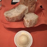Vegan butter with the bread!!!!  at Wynn Hotel - Sinatra in Las Vegas