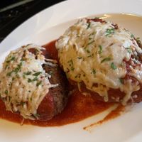 Vegan Chicken Parmesann  at Wynn Hotel - Sinatra in Las Vegas