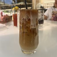 Ice coffee- I asked for oatmilk on the side   at Wynn Hotel - Terrace Pointe Cafe in Las Vegas