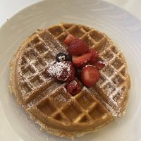 One waffle, could have had more berries but it was good   at Wynn Hotel - Terrace Pointe Cafe in Las Vegas
