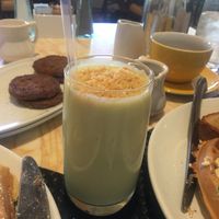 Key lime vegan smoothie at Wynn Hotel - Terrace Pointe Cafe in Las Vegas