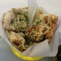 Garlic chili  naan- vegetarian but not vegan at Indus Indian and Herbal Cusine in West Palm Beach