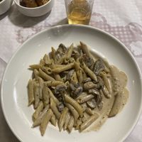 Mushroom trio pasta   at L'Aragosta Restaurant in Marsalforn