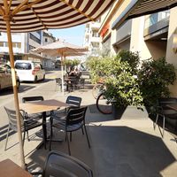 Outdoor seating at L'Osteria in Biel