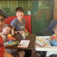 Family pic  at Esposito's in Kirkby