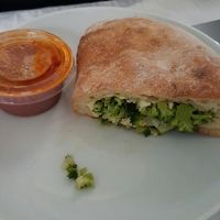 vegan Calzone!! at Casa Maselli in Emerson