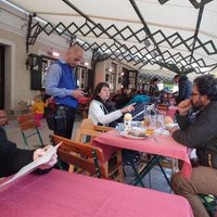 Het terras at Königlicher Hirschgarten in Munich