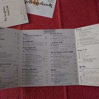 De kaart at Königlicher Hirschgarten in Munich