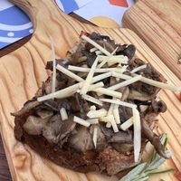Mushroom bruschetta  at Manjedoura in Vila Nova De Milfontes