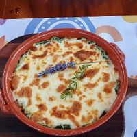 Lasanha de Espinafres (vegetariana, não vegana)  at Manjedoura in Vila Nova De Milfontes