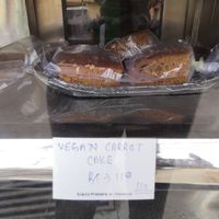 Carrot cake at French Bakery Coffee & Juice Shop in Rishikesh