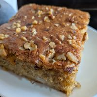 Vegan walnut banana bread - sensational! at French Bakery Coffee & Juice Shop in Rishikesh